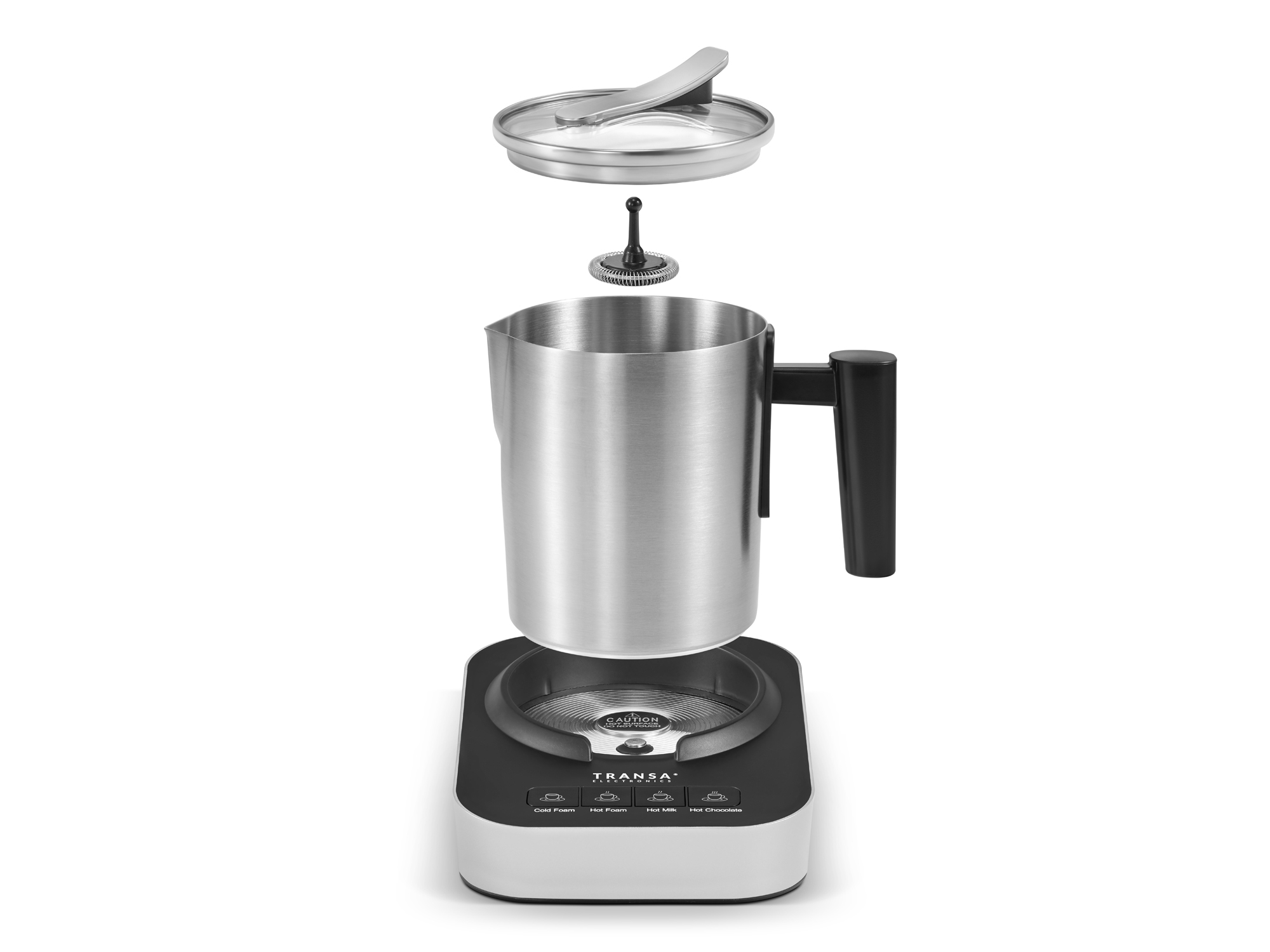 Spieniacz do mleka MilkySteel 4w1 TE-116 Transa Electronics